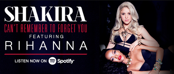 Stream Shakira featuring Rihanna on Spotify here